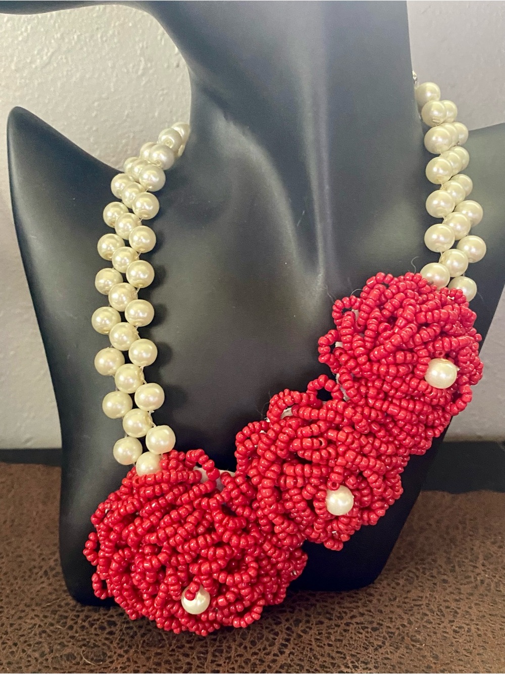 Handcrafted Rose Choker Nigerian or African Wedding Style